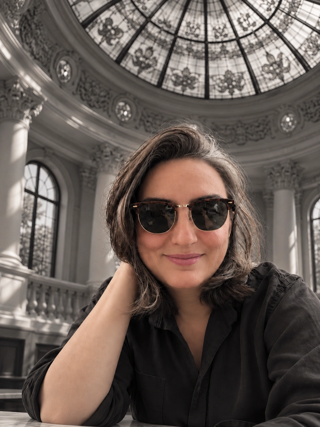 Zahra Tootzari, stained glass artist and designer