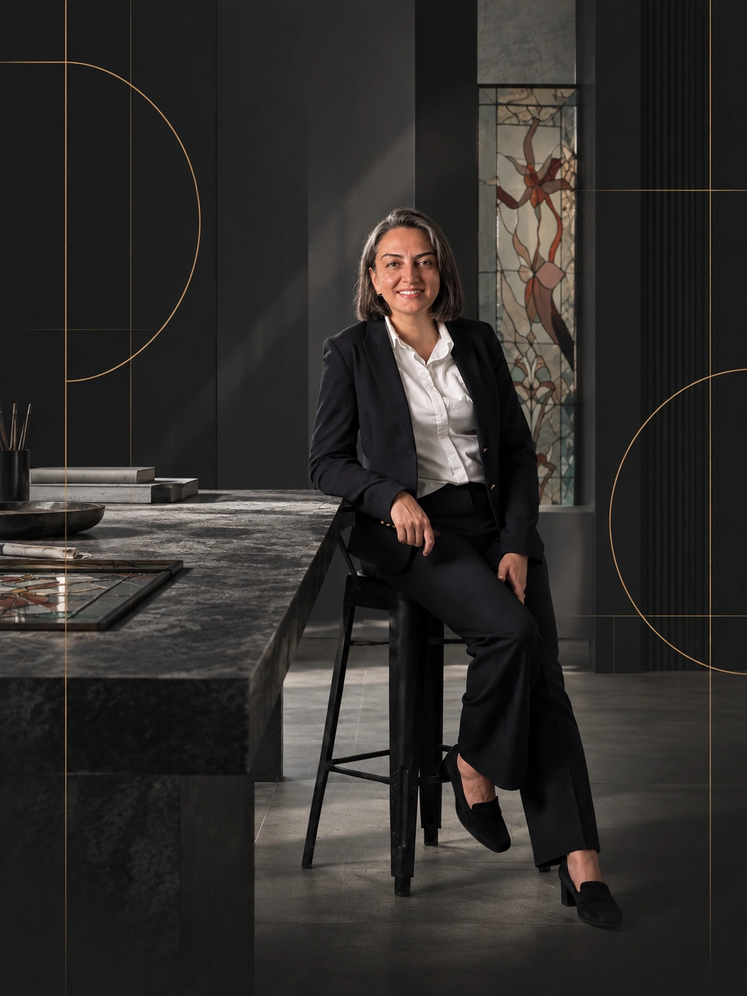 Zahra Tootzari, stained glass artist and architectural glass designer